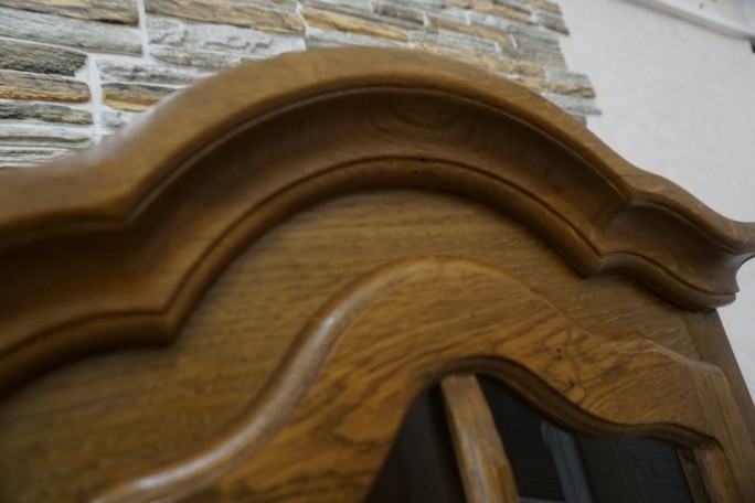 WITRYNA DĘBOWA WĄSKA PŁASKA SZER. 84 CM