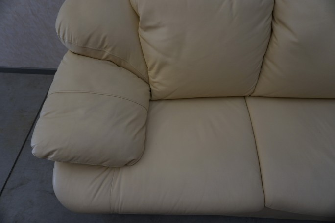 ZESTAW SKÓRA NATURALNA JASNA 3 + 2 WŁOSKI STYL