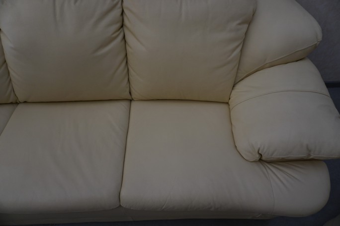 ZESTAW SKÓRA NATURALNA JASNA 3 + 2 WŁOSKI STYL