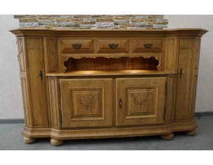 KOMODA WYSOKA Z LITEGO DĘBU PODŚWIETLANA SUPER SZER. 192 CM 2