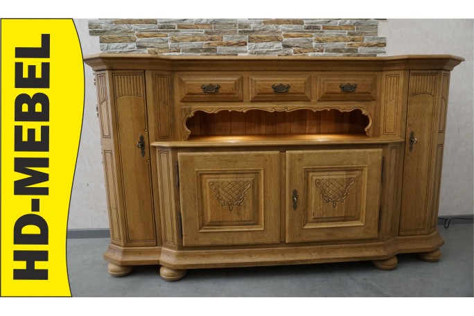 KOMODA WYSOKA Z LITEGO DĘBU PODŚWIETLANA SUPER...