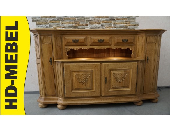 KOMODA WYSOKA Z LITEGO DĘBU PODŚWIETLANA SUPER SZER. 192 CM