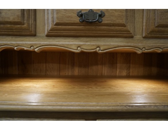 KOMODA WYSOKA Z LITEGO DĘBU PODŚWIETLANA SUPER SZER. 192 CM