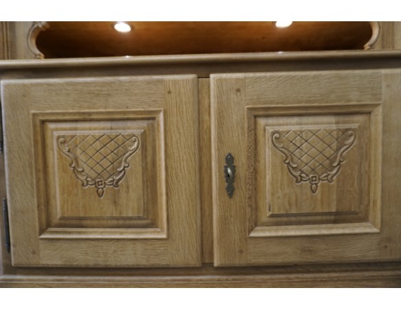 KOMODA WYSOKA Z LITEGO DĘBU PODŚWIETLANA SUPER SZER. 192 CM