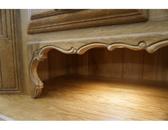 KOMODA WYSOKA Z LITEGO DĘBU PODŚWIETLANA SUPER SZER. 192 CM