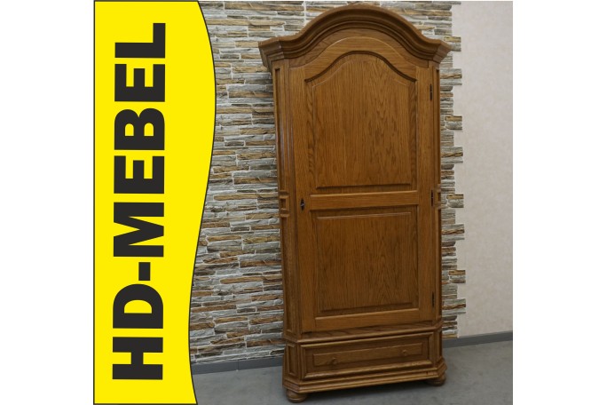 SZAFA DĘBOWA 1 DRZWIOWA + SZUFLADA , SZER. 98 CM