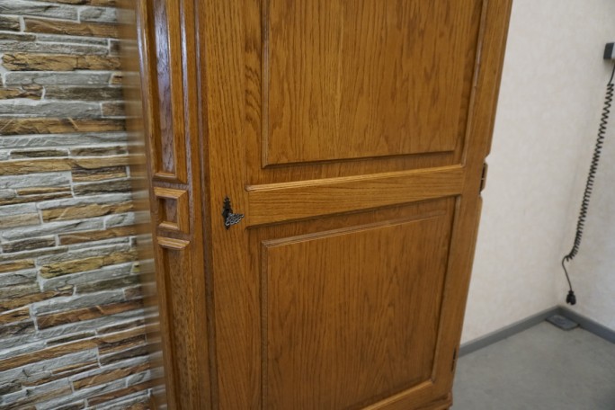 SZAFA DĘBOWA 1 DRZWIOWA + SZUFLADA , SZER. 98 CM