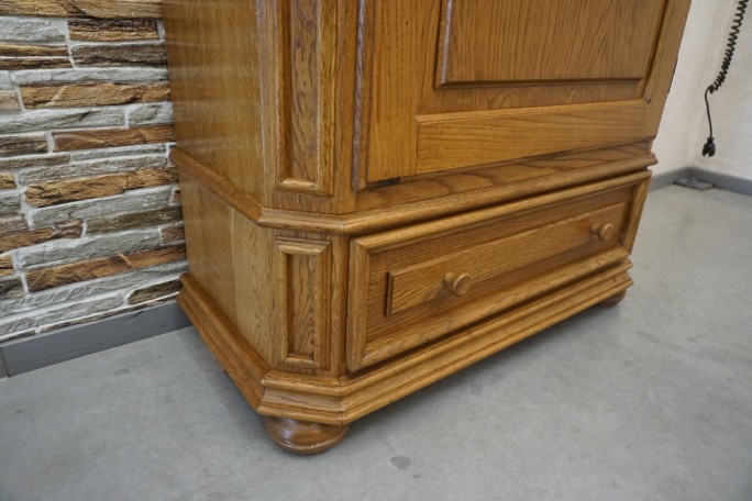 SZAFA DĘBOWA 1 DRZWIOWA + SZUFLADA , SZER. 98 CM