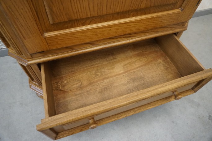 SZAFA DĘBOWA 1 DRZWIOWA + SZUFLADA , SZER. 98 CM