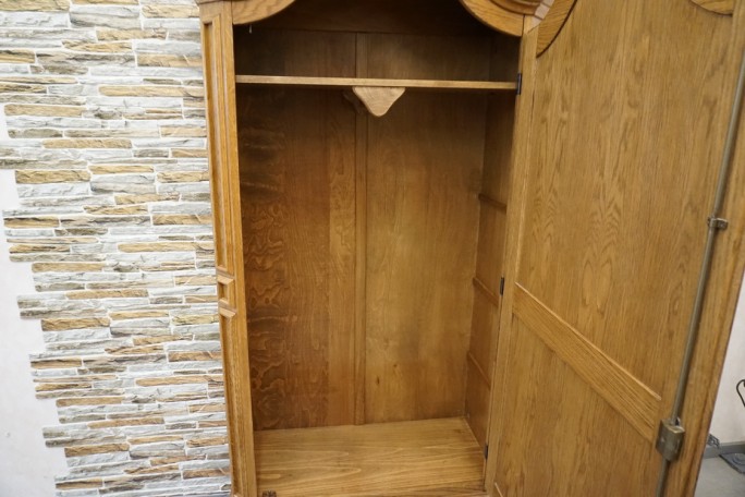 SZAFA DĘBOWA 1 DRZWIOWA + SZUFLADA , SZER. 98 CM