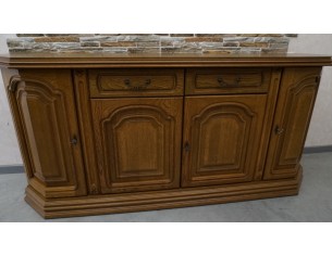 KOMODA DĘBOWA 4 DRZWIOWA SZER. 182 CM 2