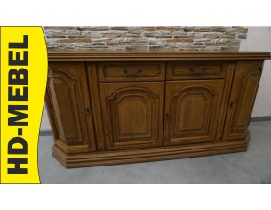 KOMODA DĘBOWA 4 DRZWIOWA SZER. 182 CM