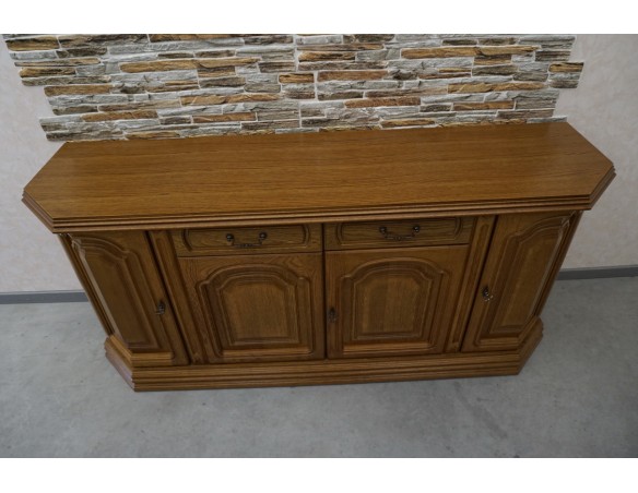 KOMODA DĘBOWA 4 DRZWIOWA SZER. 182 CM