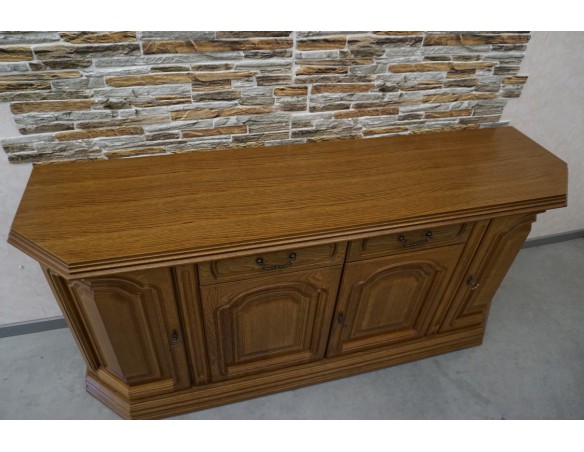 KOMODA DĘBOWA 4 DRZWIOWA SZER. 182 CM