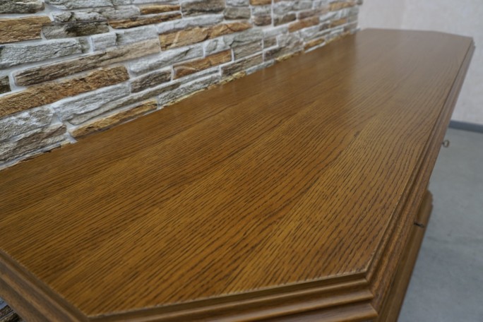 KOMODA DĘBOWA 4 DRZWIOWA SZER. 182 CM