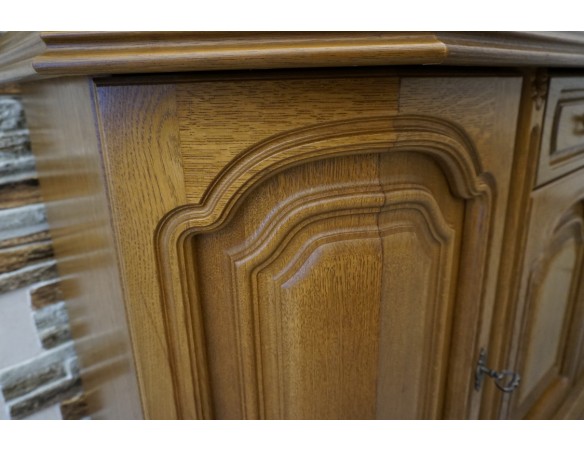 KOMODA DĘBOWA 4 DRZWIOWA SZER. 182 CM