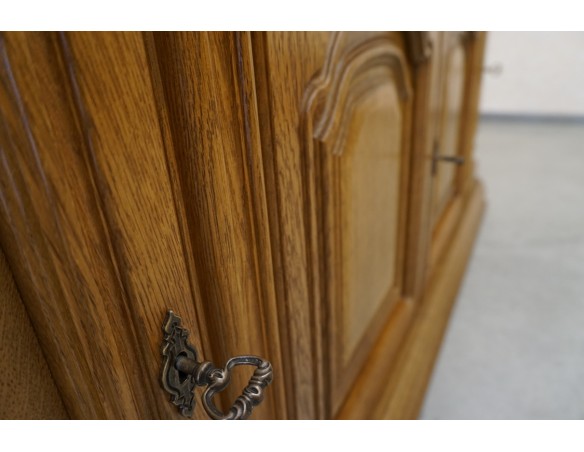 KOMODA DĘBOWA 4 DRZWIOWA SZER. 182 CM