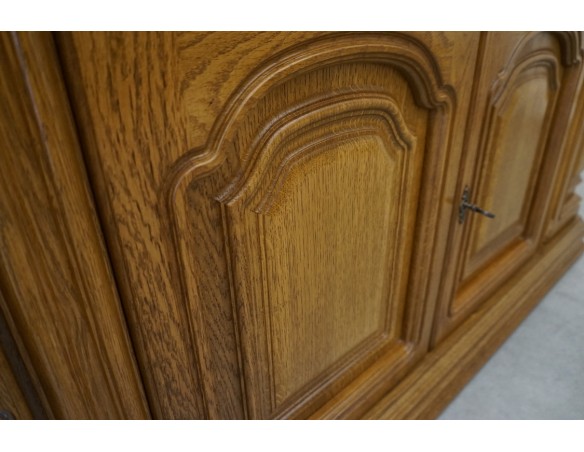 KOMODA DĘBOWA 4 DRZWIOWA SZER. 182 CM