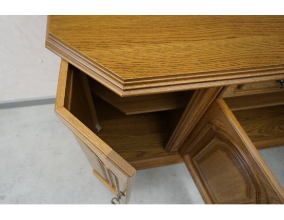 KOMODA DĘBOWA 4 DRZWIOWA SZER. 182 CM