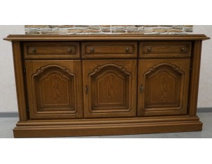 KOMODA DĘBOWA 3 DRZWIOWA SZER. 158 CM 2