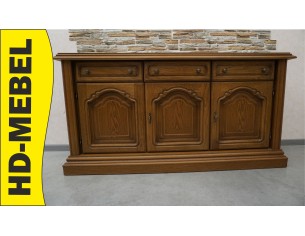 KOMODA DĘBOWA 3 DRZWIOWA SZER. 158 CM