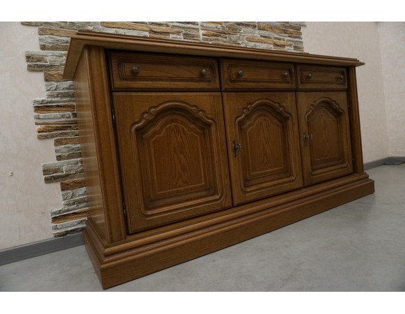 KOMODA DĘBOWA 3 DRZWIOWA SZER. 158 CM