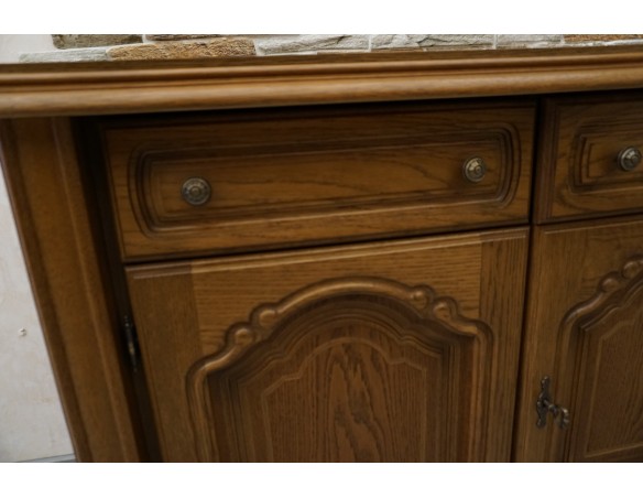 KOMODA DĘBOWA 3 DRZWIOWA SZER. 158 CM