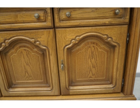 KOMODA DĘBOWA 3 DRZWIOWA SZER. 158 CM