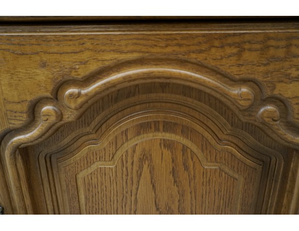 KOMODA DĘBOWA 3 DRZWIOWA SZER. 158 CM