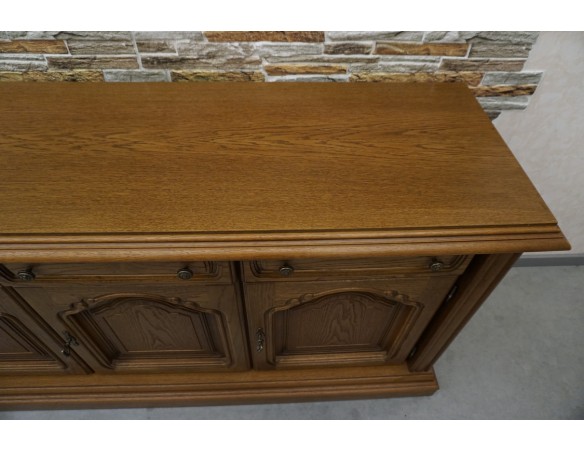 KOMODA DĘBOWA 3 DRZWIOWA SZER. 158 CM