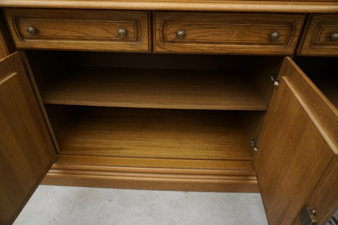 KOMODA DĘBOWA 3 DRZWIOWA SZER. 158 CM