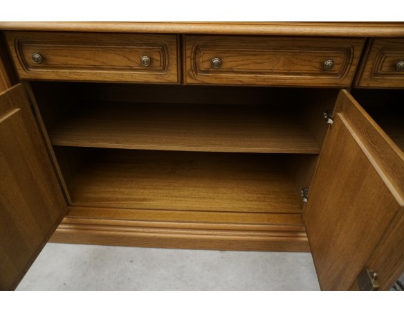 KOMODA DĘBOWA 3 DRZWIOWA SZER. 158 CM