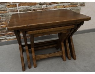 STOLIKI KWIETNIKI SIEDZISKA STOŁKI LITY DĄB 3w1 LITY DĄB 2