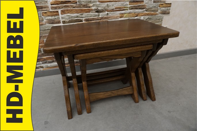 STOLIKI KWIETNIKI SIEDZISKA STOŁKI LITY DĄB 3w1...