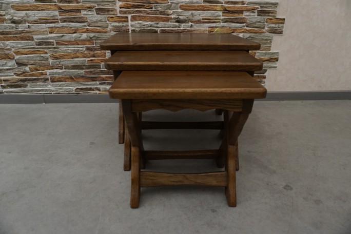 STOLIKI KWIETNIKI SIEDZISKA STOŁKI LITY DĄB 3w1...