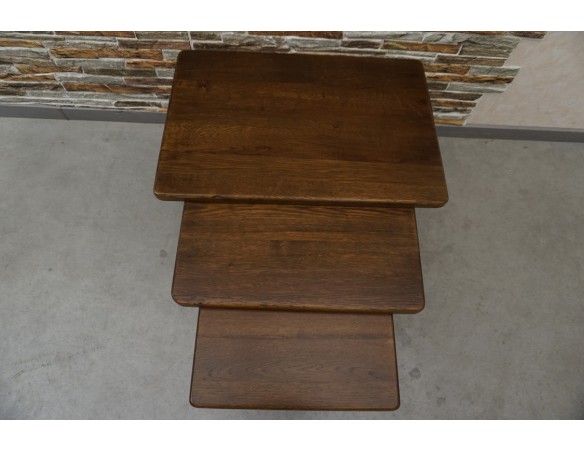 STOLIKI KWIETNIKI SIEDZISKA STOŁKI LITY DĄB 3w1 LITY DĄB