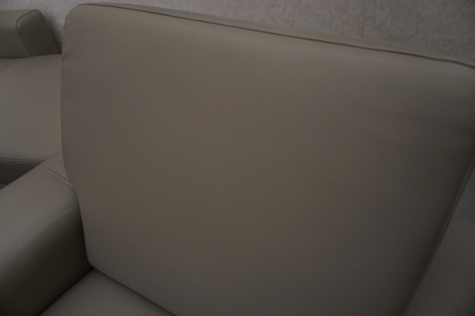 SKÓRA NATURALNA BEŻOWA NAROŻNA Z FUNKCJĄ SPANIA...