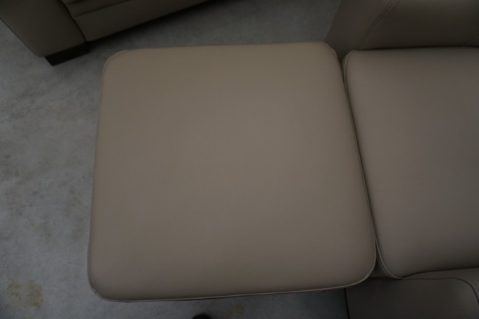 SKÓRA NATURALNA BEŻOWA NAROŻNA Z FUNKCJĄ SPANIA...