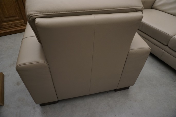 SKÓRA NATURALNA BEŻOWA NAROŻNA Z FUNKCJĄ SPANIA...