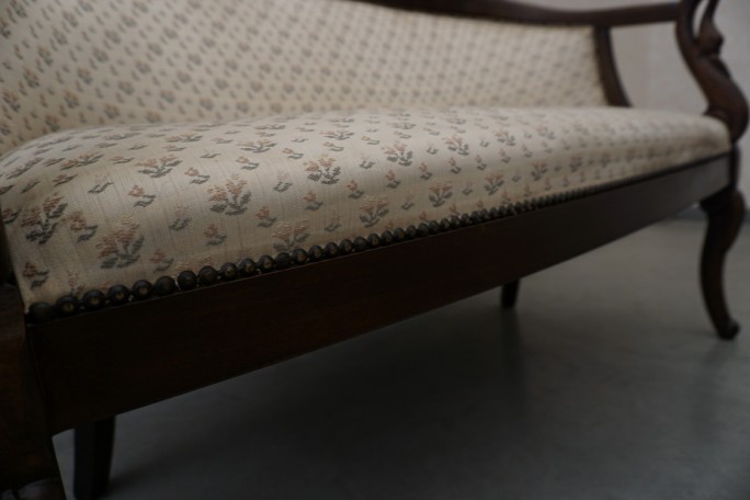 SOFA SIEDZISKO MAŁA STYLOWA ORZECHOWA DO...