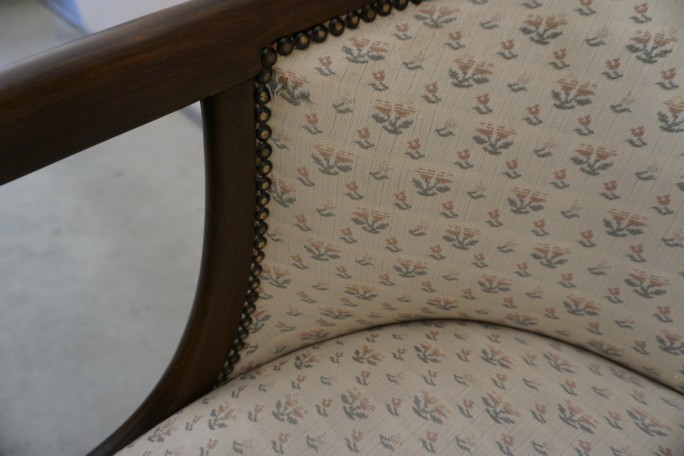 SOFA SIEDZISKO MAŁA STYLOWA ORZECHOWA DO...