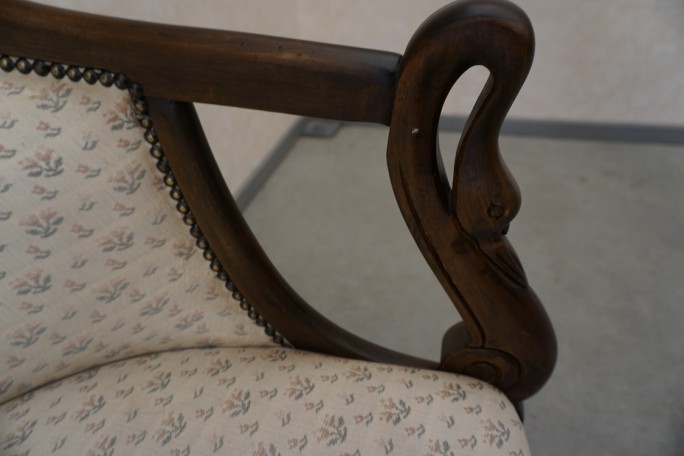 SOFA SIEDZISKO MAŁA STYLOWA ORZECHOWA DO...