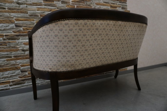 SOFA SIEDZISKO MAŁA STYLOWA ORZECHOWA DO...