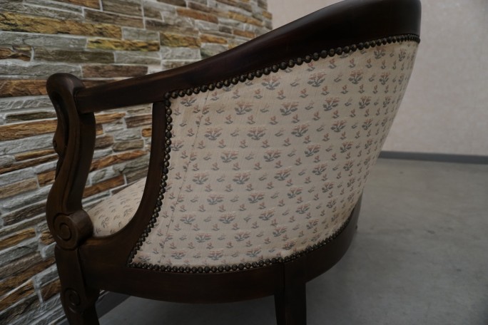 SOFA SIEDZISKO MAŁA STYLOWA ORZECHOWA DO...