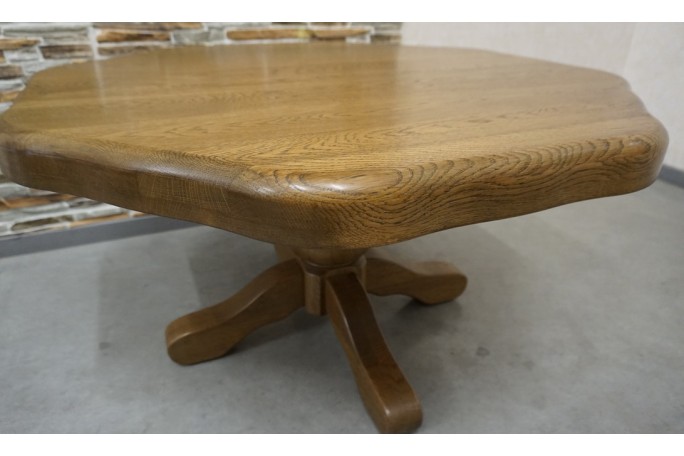 ŁAWA LITY DĄB 8-KĄTNA KONICZYNA 100x100 CM