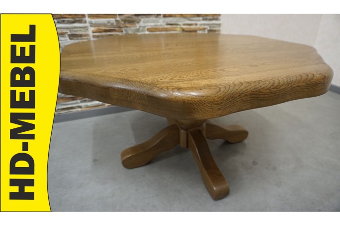 ŁAWA LITY DĄB 8-KĄTNA KONICZYNA 100x100 CM