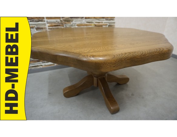 ŁAWA LITY DĄB 8-KĄTNA KONICZYNA 100x100 CM