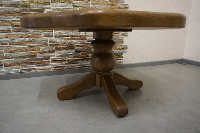 ŁAWA LITY DĄB 8-KĄTNA KONICZYNA 100x100 CM