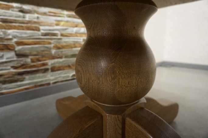 ŁAWA LITY DĄB 8-KĄTNA KONICZYNA 100x100 CM