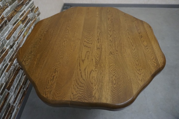 ŁAWA LITY DĄB 8-KĄTNA KONICZYNA 100x100 CM